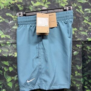 kids Nike Multi Woven Dri-Fit Shorts blue size xs new with tags
